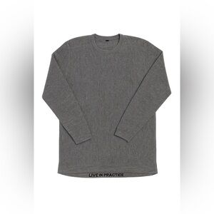 LULULEMON 100% Merino Wool ‘ Live In Practice’ Crewneck Sweater Gray | Medium
